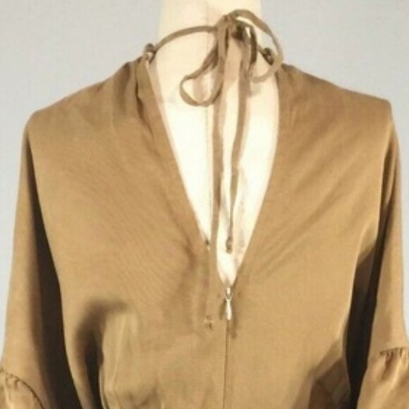 Hackwith Design House XL Midi Dress Cold Shoulder Flowy Boho Chic Sustainable - Picture 5 of 14